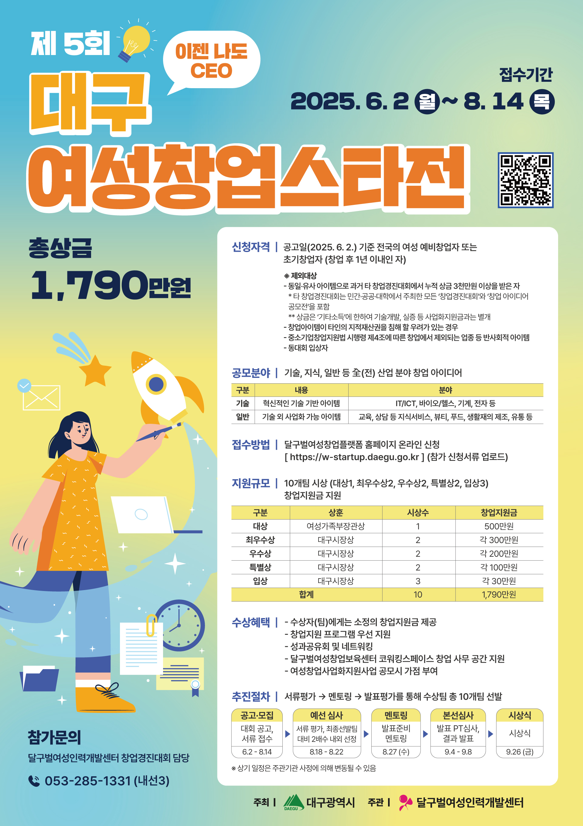 [대구광역시] 제5회 대구여성창업스타전